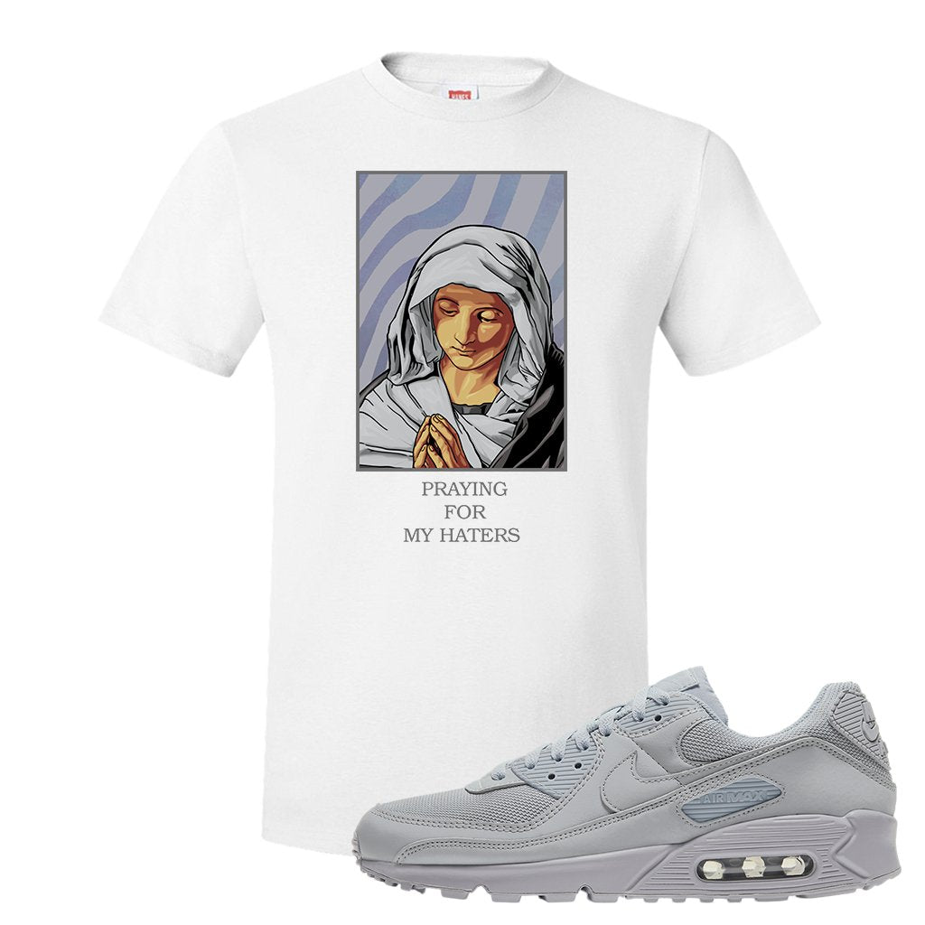 Air Max 90 Wolf Grey T Shirt | God Told Me, White