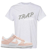 Move To Zero Pink Low Dunks T Shirt | Trap To Rise Above Poverty, Ash