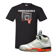 Shattered Backboard 5s T Shirt | Unbreakable, Black