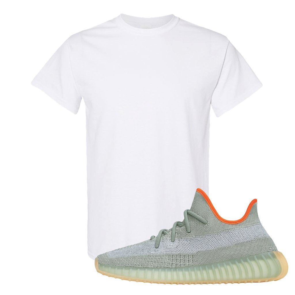 Yeezy 350 V2 Desert Sage Sneaker T Shirt |Blank | White