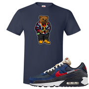 AMRC 90s T Shirt | Sweater Bear, Navy Blue