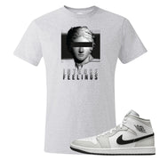 Light Smoke Grey Mid 1s T Shirt | Intense Feelings, Ash