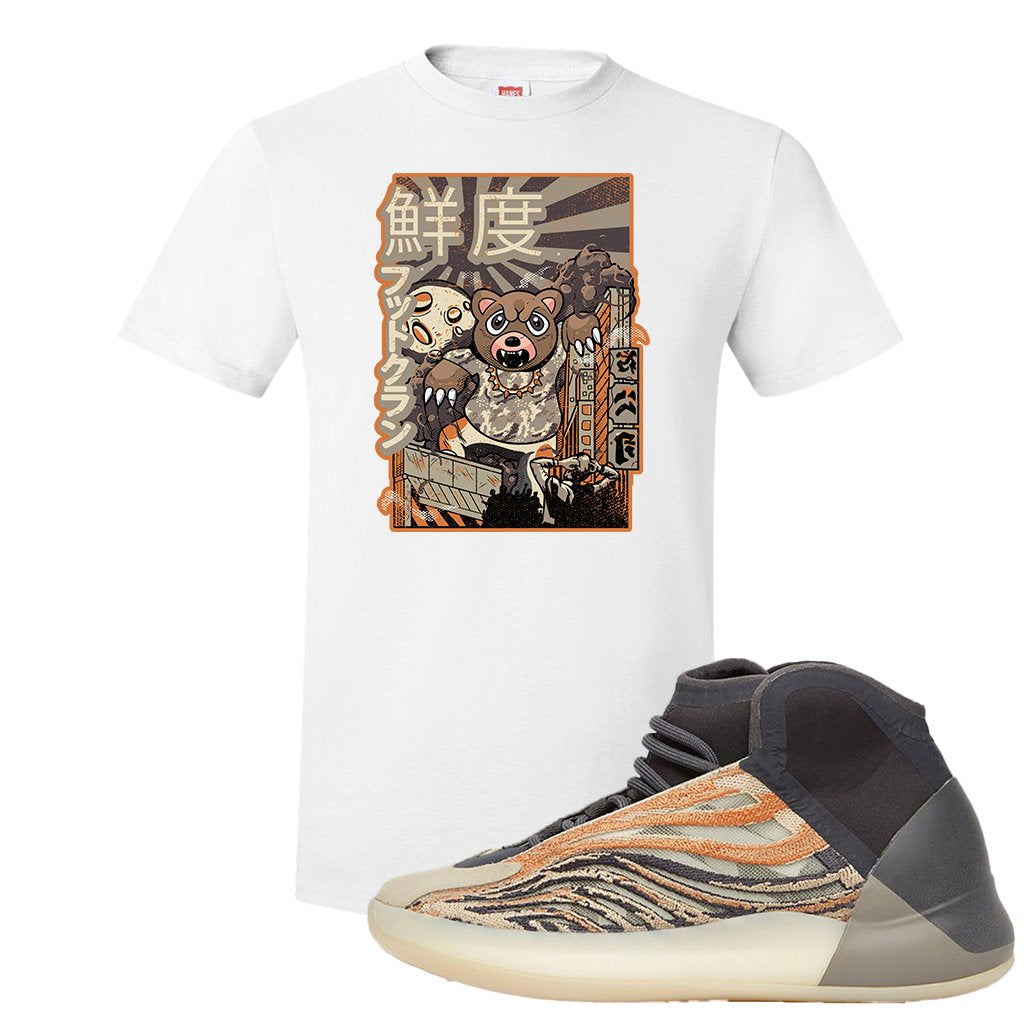 Yeezy Quantum Flash Orange T Shirt | Attack Of The Bear, White