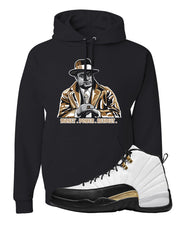 Royalty 12s Hoodie | Capone Illustration, Black