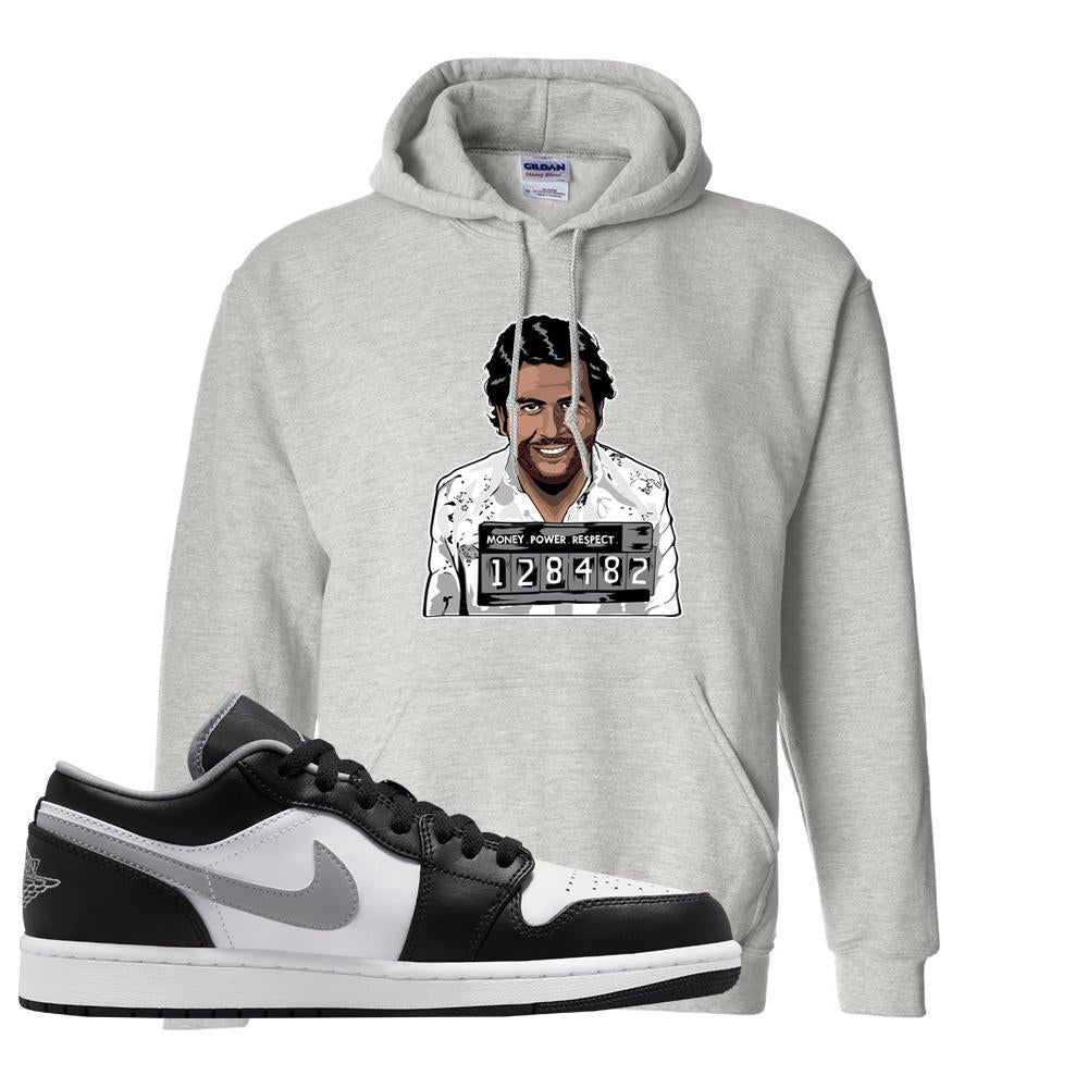 Air Jordan 1 Low Black Medium Grey Hoodie | Escobar Illustration, Ash