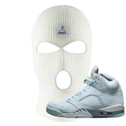 Blue Bird 5s Ski Mask | All Seeing Eye, White