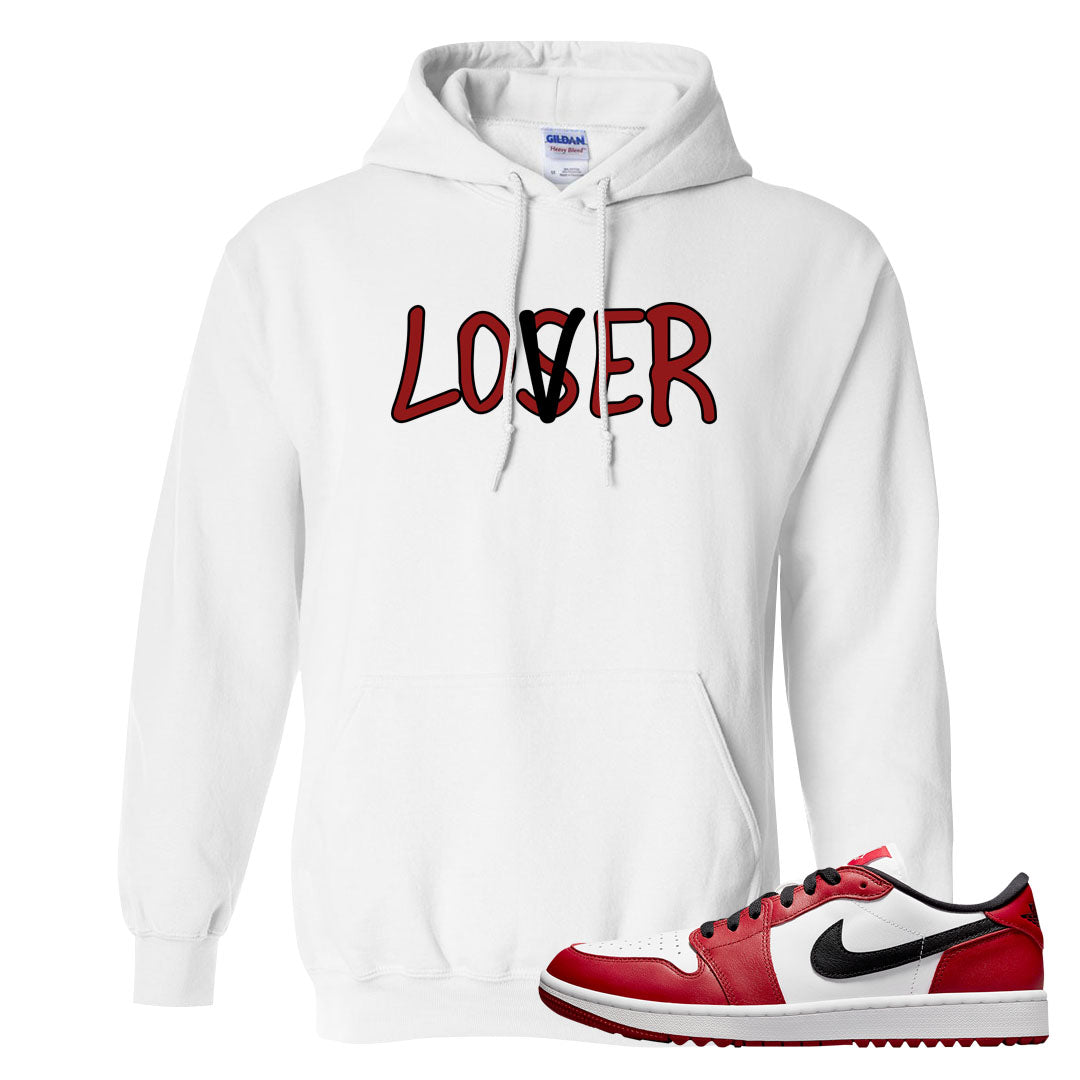 Chicago Golf Low 1s Hoodie | Lover, White