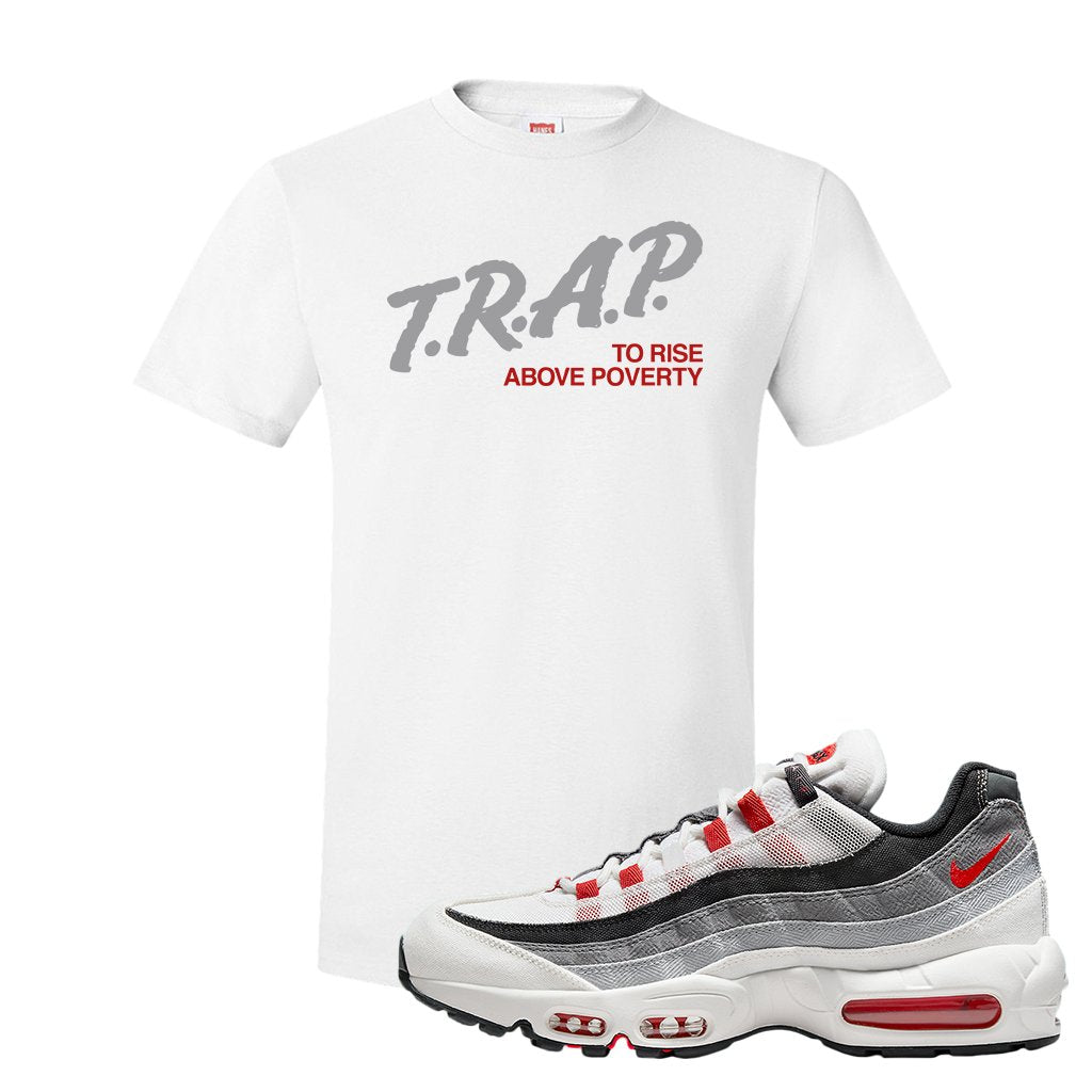 Japan 95s T Shirt | Trap To Rise Above Poverty, White