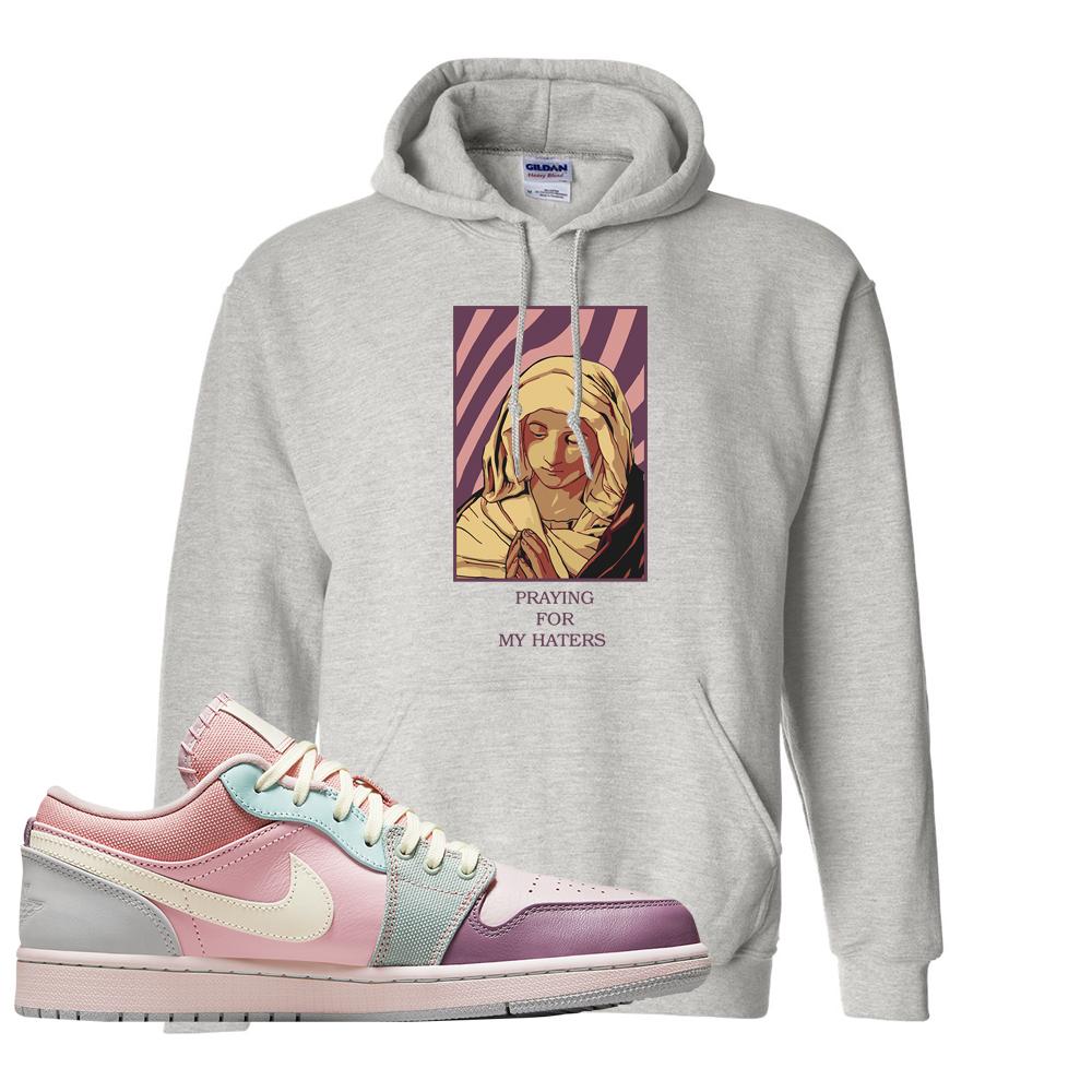 Air Jordan 1 Low Pastel Hoodie | God Told Me, Ash