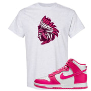 Pink Prime High Dunks T Shirt | Indian Chief, Ash