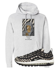 Zebra Golf 97s Hoodie | God Told Me, Ash