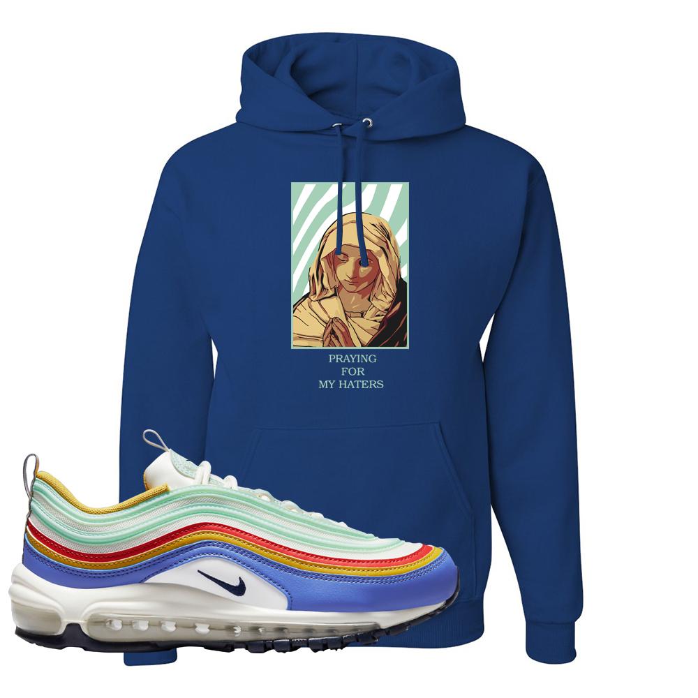 Multicolor 97s Hoodie | God Told Me, Royal