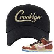 Chocolate Milk Mid Dunks Dad Hat | Crooklyn, Black