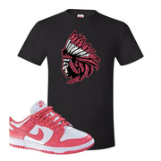 Archeo Pink Low Dunks T Shirt | Indian Chief, Black
