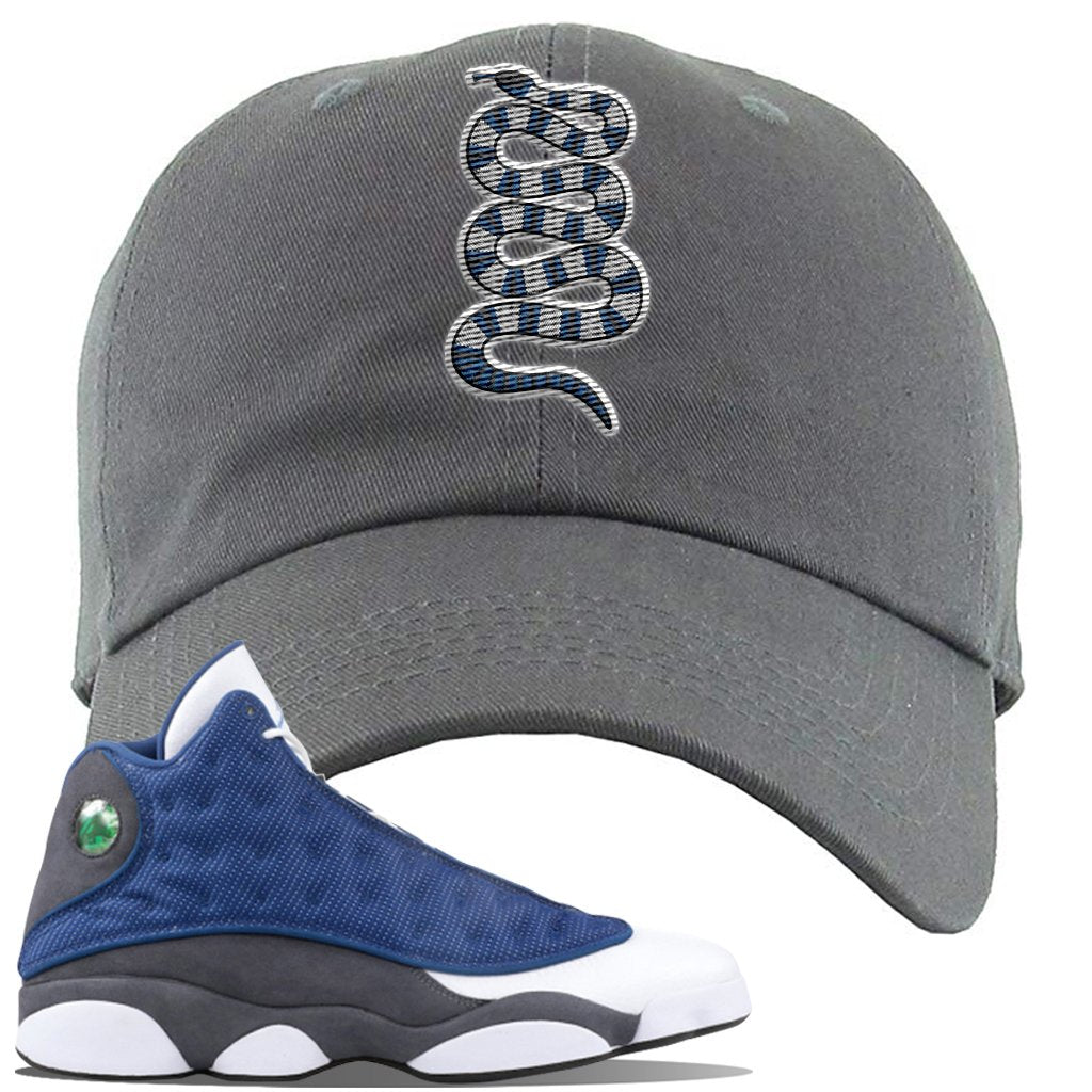 2020 Flint 13s Dad Hat | Coiled Snake, Dark Gray