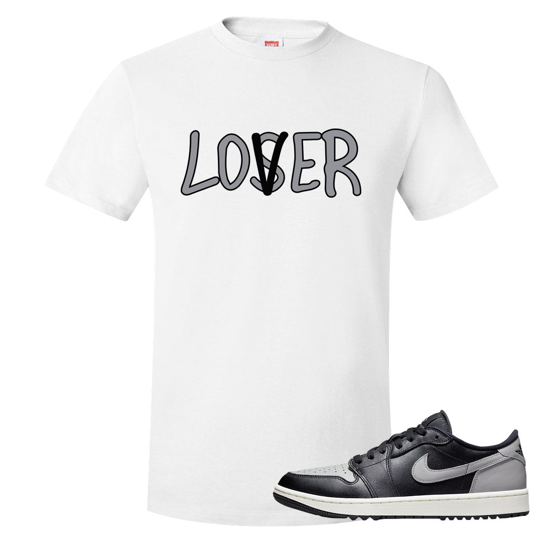 Shadow Golf Low 1s T Shirt | Lover, White