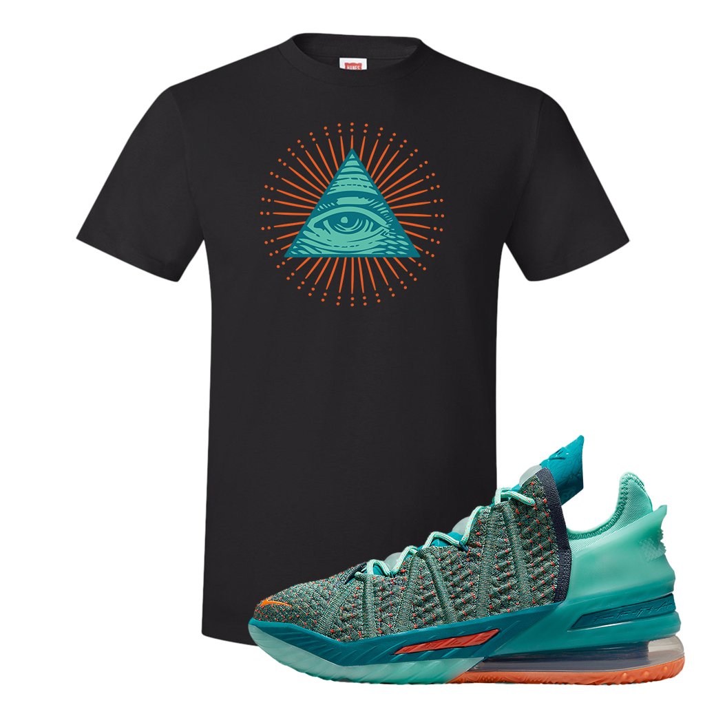 Lebron 18 We Are Family T Shirt | All Seeing Eye, Black