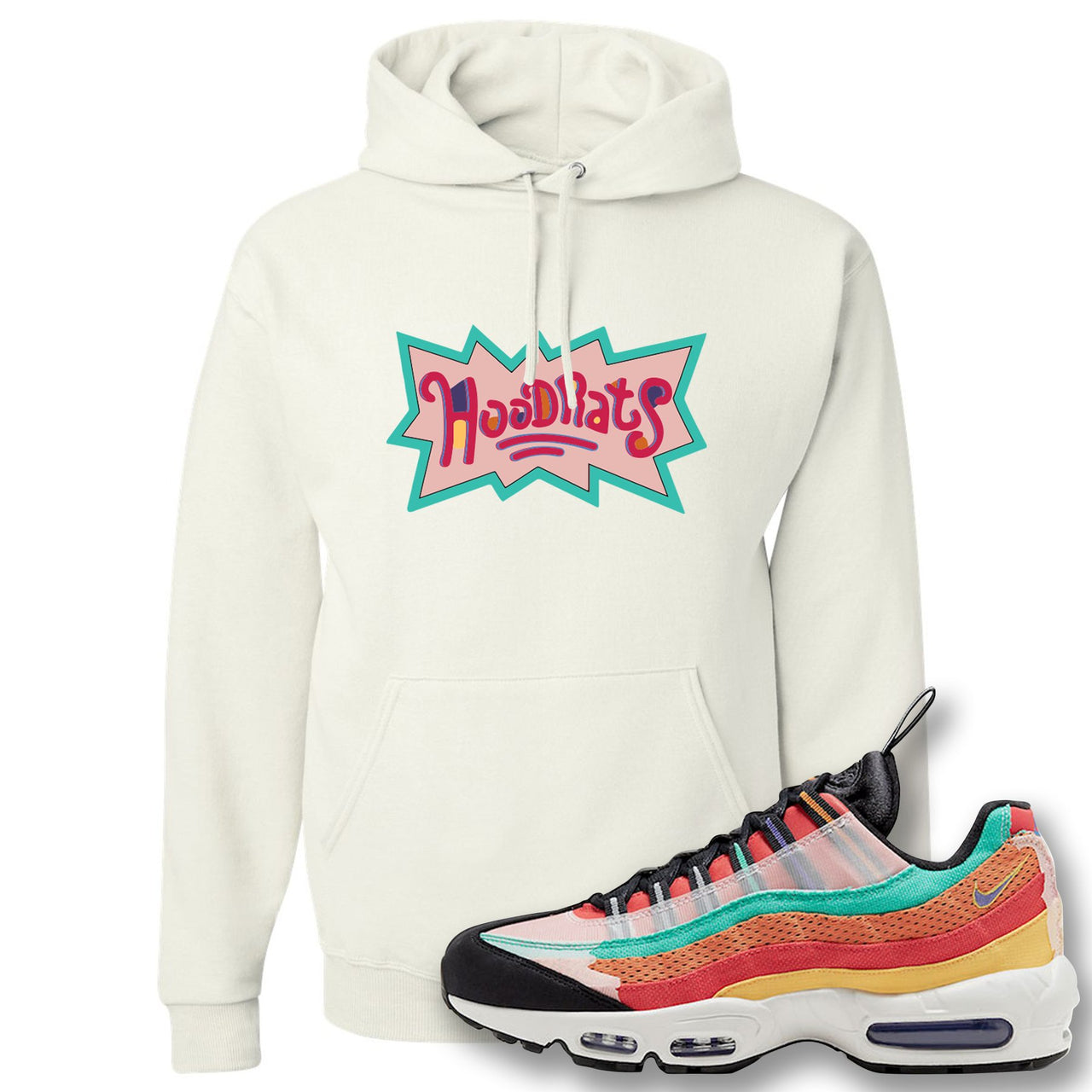 Air Max 95 Black History Month Sneaker White Pullover Hoodie | Hoodie to match Nike Air Max 95 Black History Month Shoes | Homies