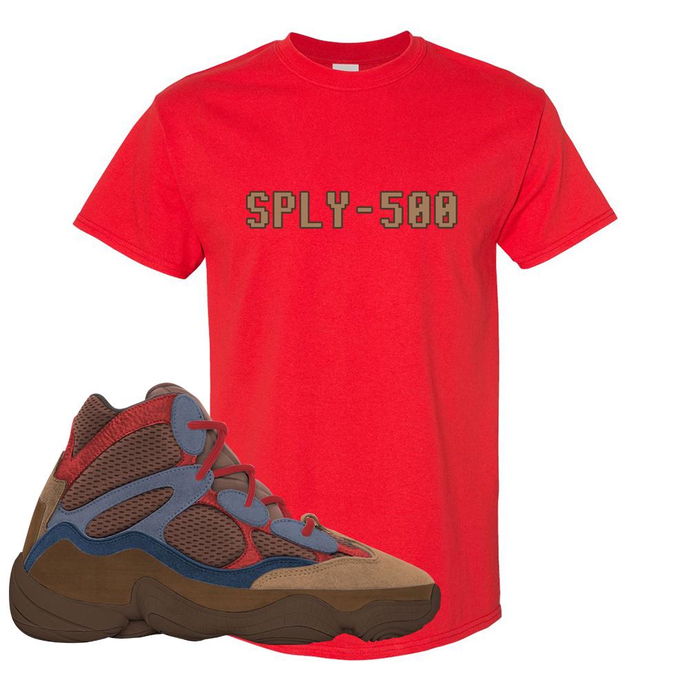 Yeezy 500 High Sumac T Shirt | Sply-500, Red