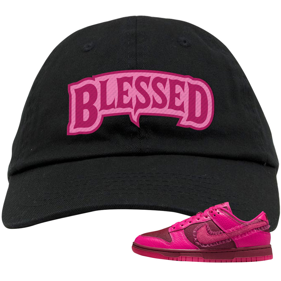 2022 Valentine's Day Low Dunks Dad Hat | Blessed Arch, Black