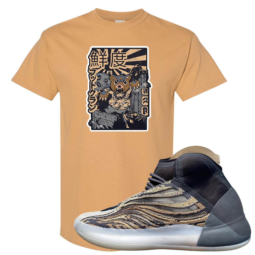 Amber Tint Quantums T Shirt | Attack Of The Bear, Old Gold