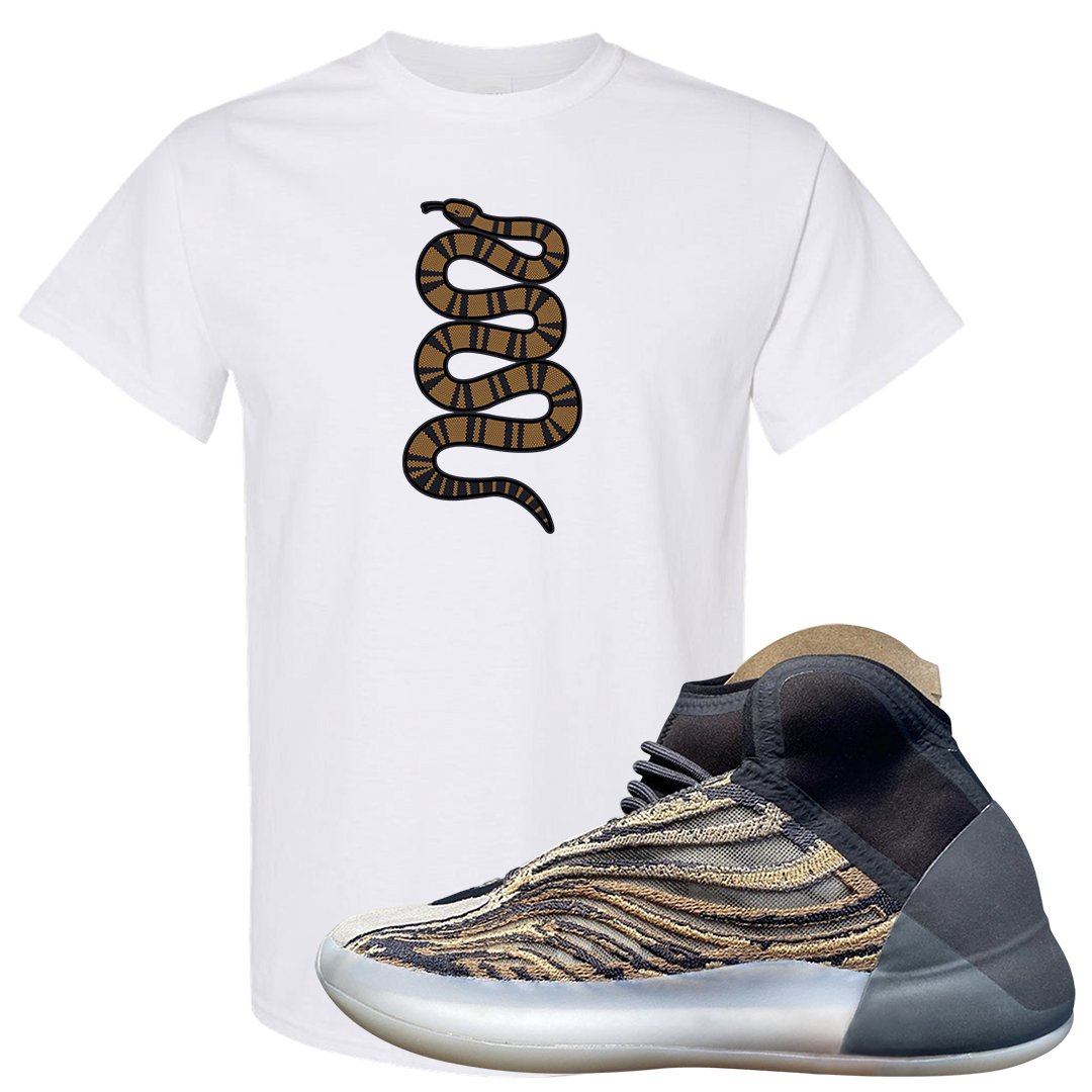 Amber Tint Quantums T Shirt | Coiled Snake, White