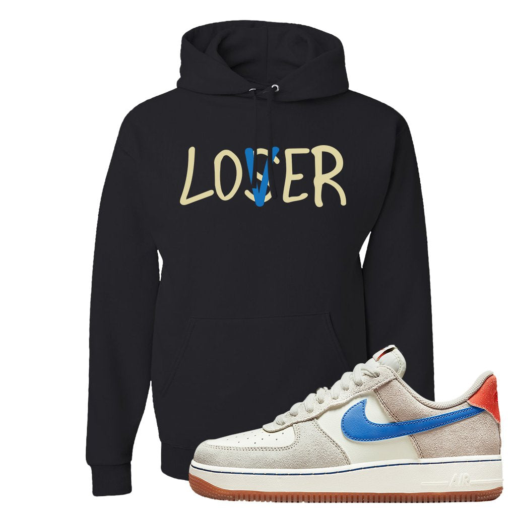 First Use Low 1s Suede Hoodie | Lover, Black