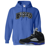 Racer Blue 5s Hoodie | Blessed Arch, Royal