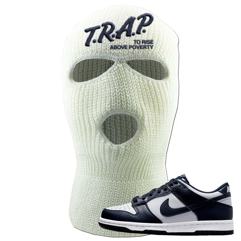 SB Dunk Low Georgetown Ski Mask | Trap To Rise Above Poverty, White