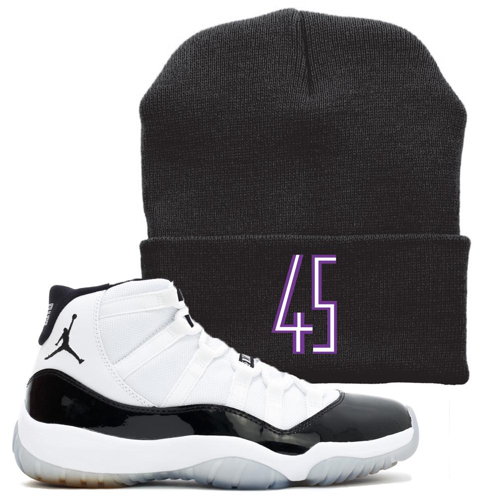 Match the Jordan 11 Concords with this Concord 11 sneaker matching winter beanie
