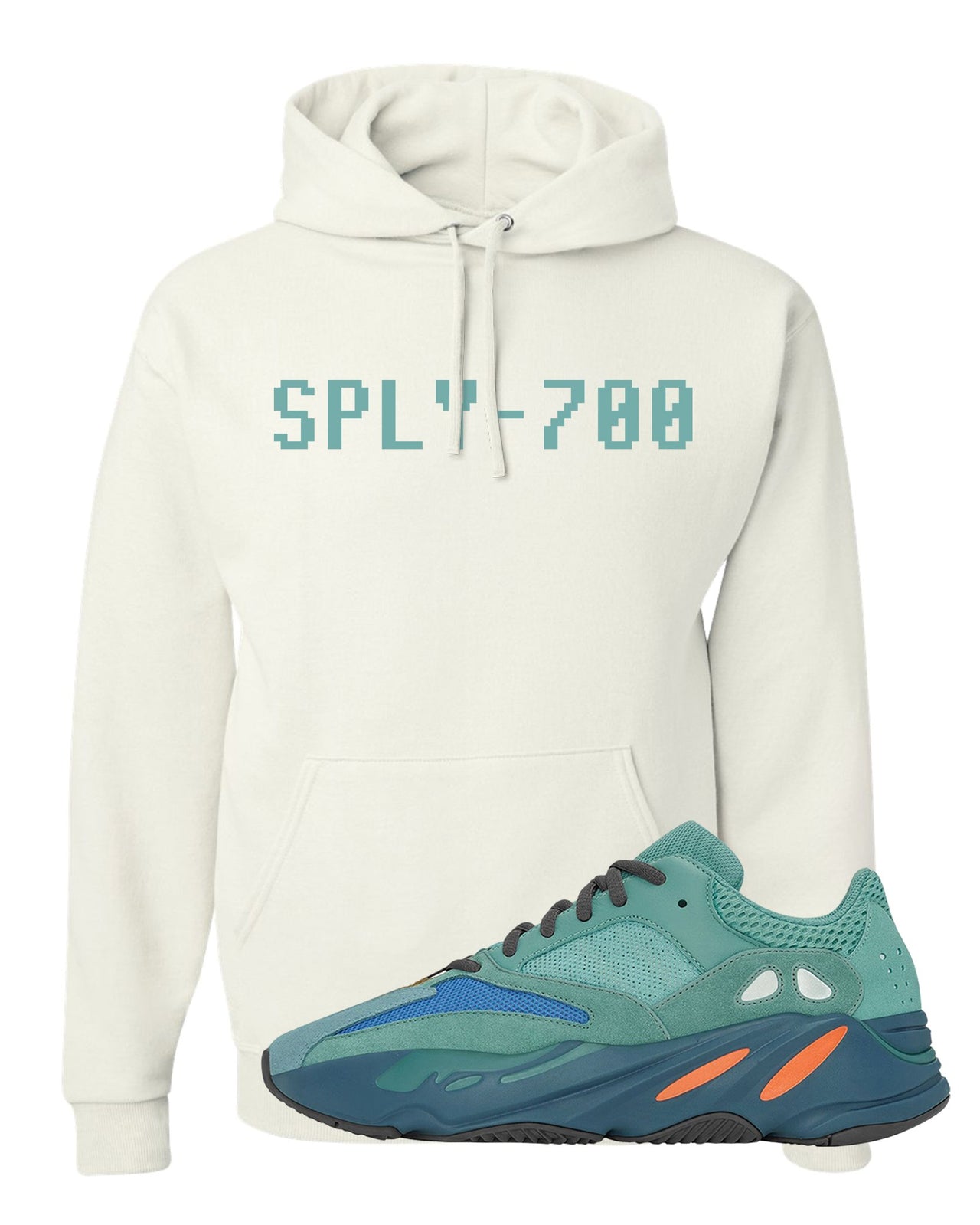 Faded Azure 700s Hoodie | Sply-700, White