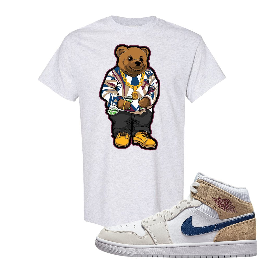 White Tan Navy 1s T Shirt | Sweater Bear, Ash