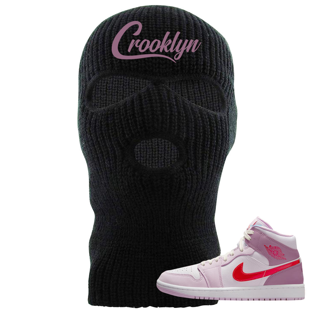 Valentine's Day Mid 1s Ski Mask | Crooklyn, Black