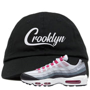 Next Nature Pink 95s Dad Hat | Crooklyn, Black