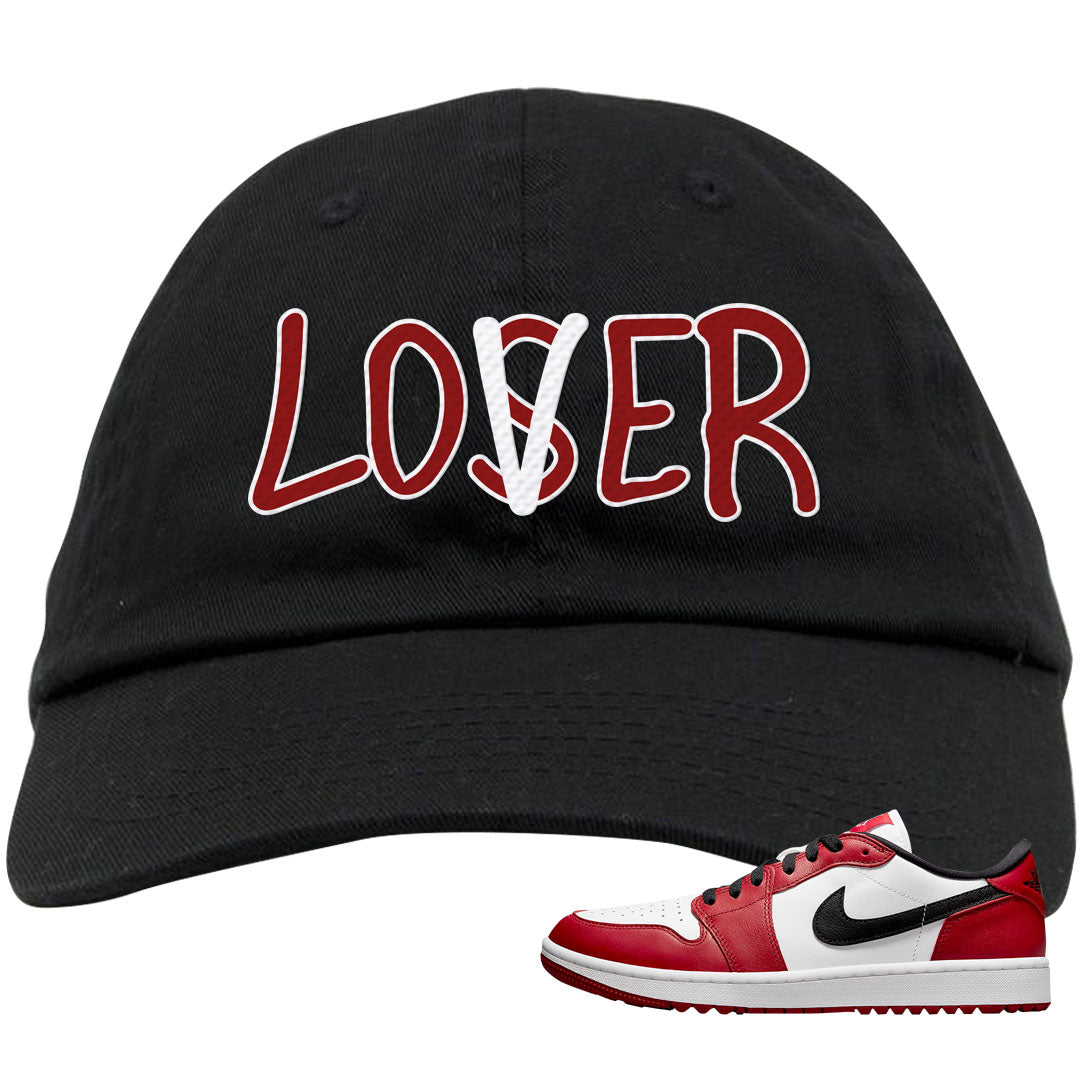 Chicago Golf Low 1s Dad Hat | Lover, Black