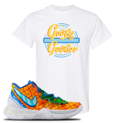 Kyrie 5 Pineapple House Goofy Goober White Sneaker Hook Up T-Shirt