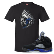 Racer Blue 5s T Shirt | Indian Chief, Black