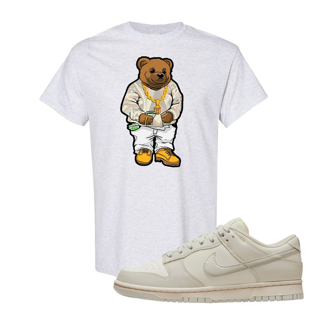 SB Dunk Low Light Bone T Shirt | Sweater Bear, Ash