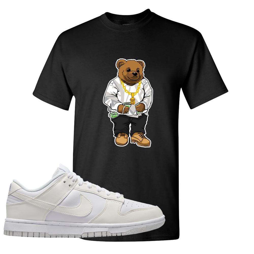 Move To Zero White Low Dunks T Shirt | Sweater Bear, Black