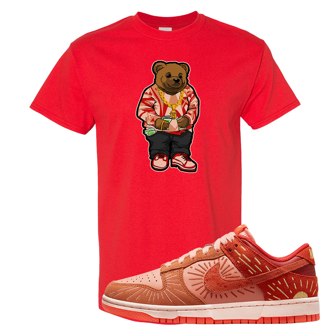 Solstice Low Dunks T Shirt | Sweater Bear, Red
