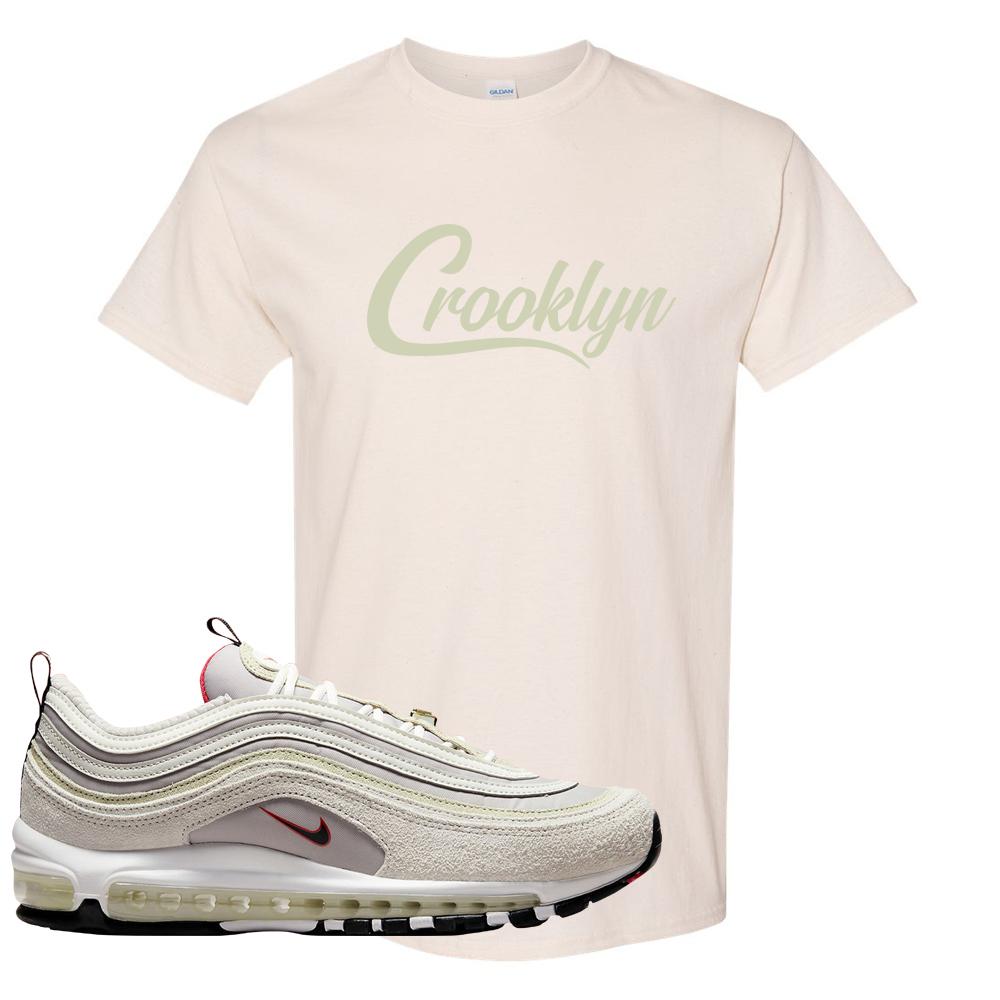 First Use Suede 97s T Shirt | Crooklyn, Natural