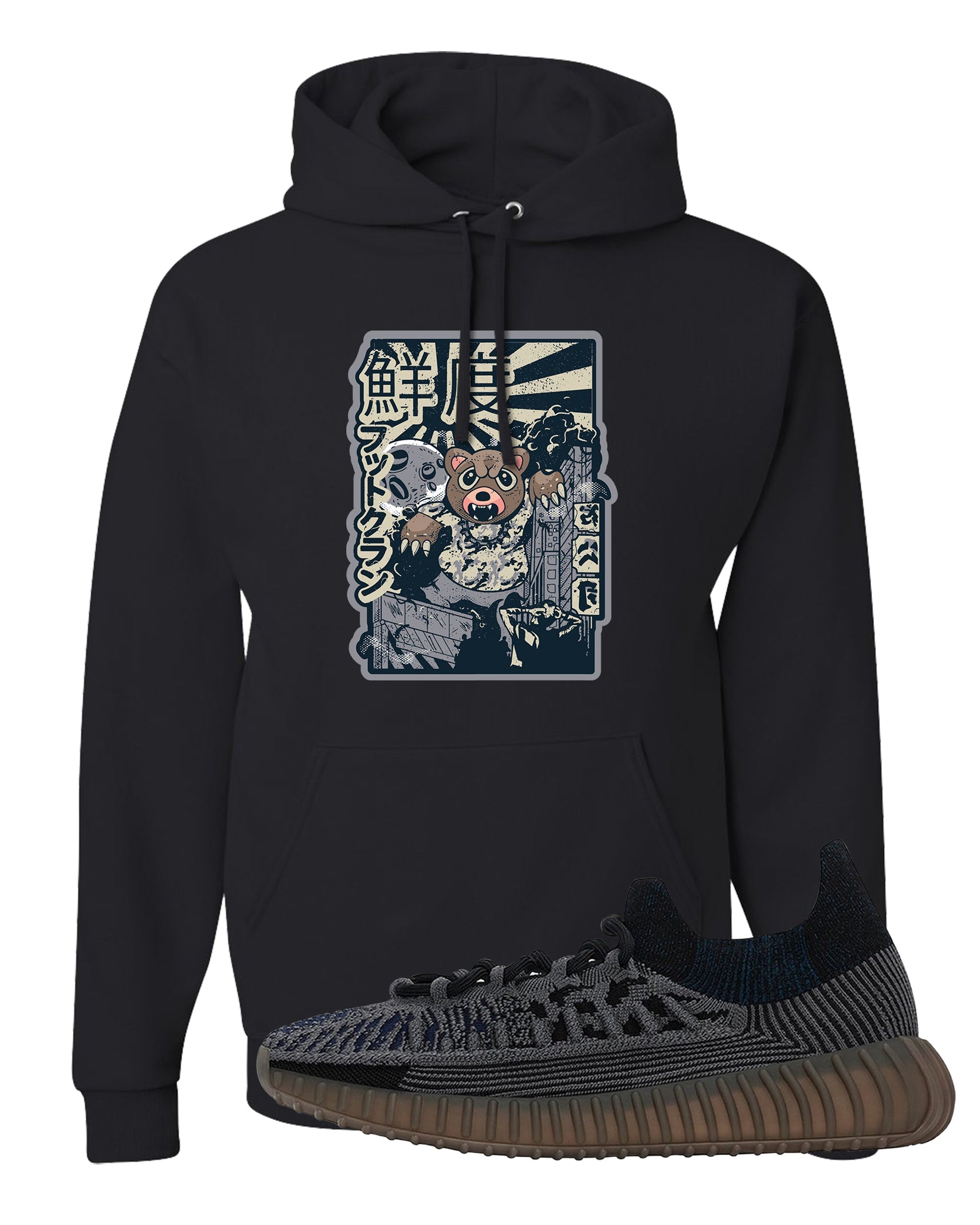 Slate Blue CMPCT v2 350s Hoodie | Attack Of The Bear, Black