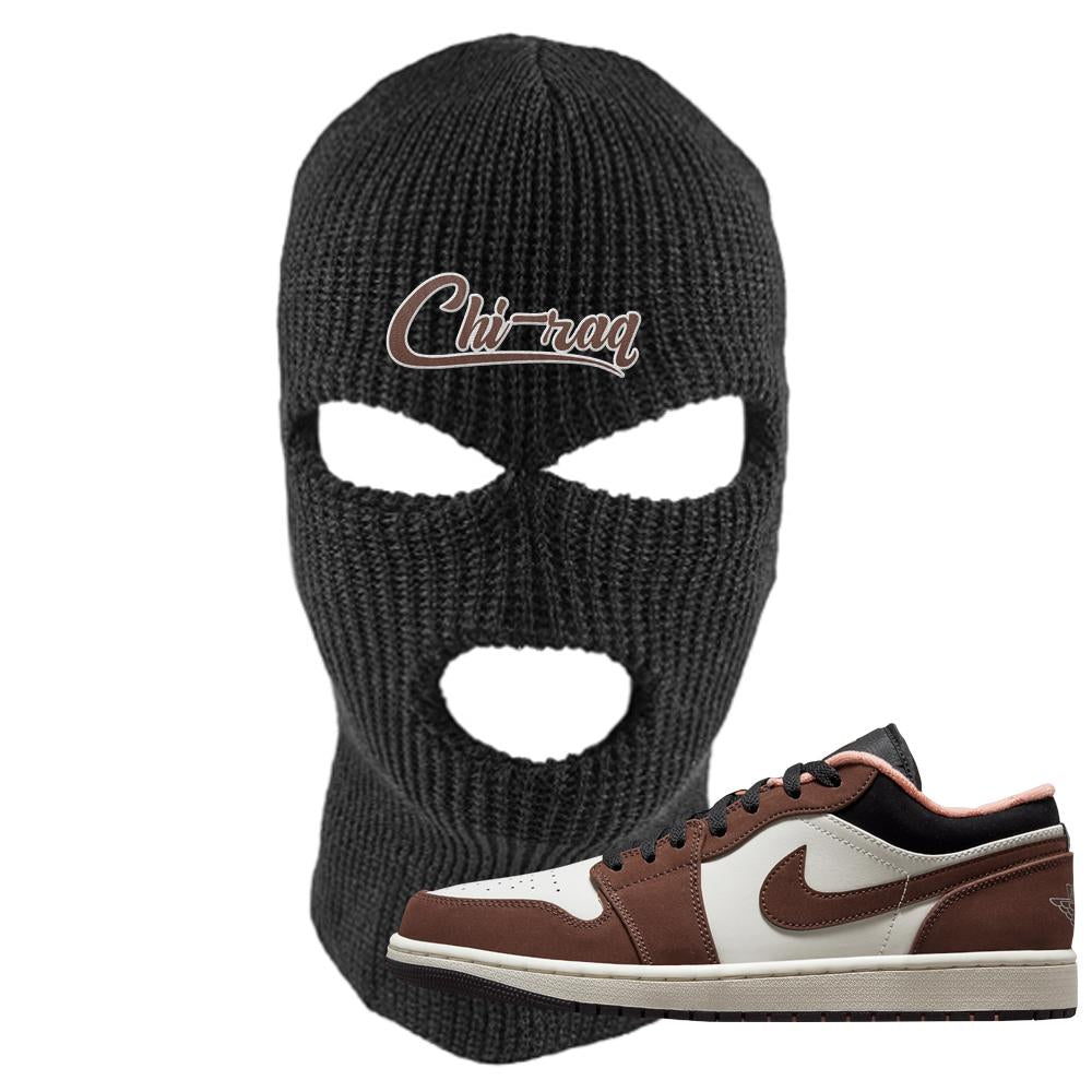 Mocha Low 1s Ski Mask | Chiraq, Black