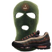 Dark Army Orange Blaze 95s Ski Mask | All Seeing Eye, Olive