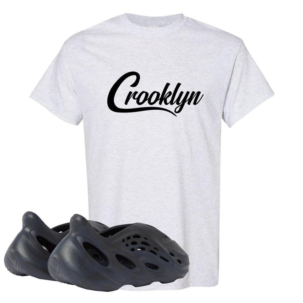 Yeezy Foam Runner Mineral Blue T Shirt | Crooklyn, Ash