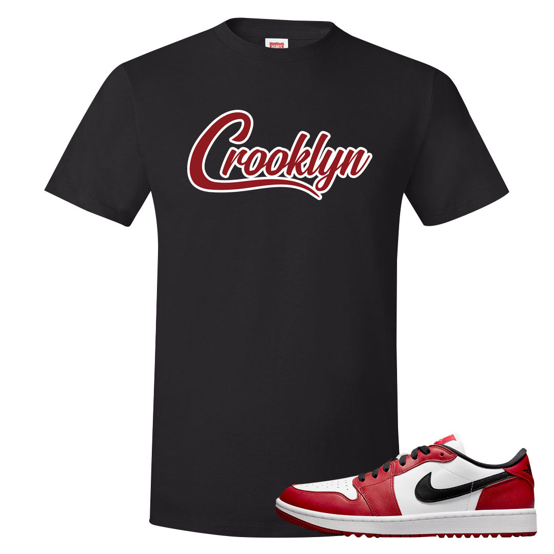 Chicago Golf Low 1s T Shirt | Crooklyn, Black