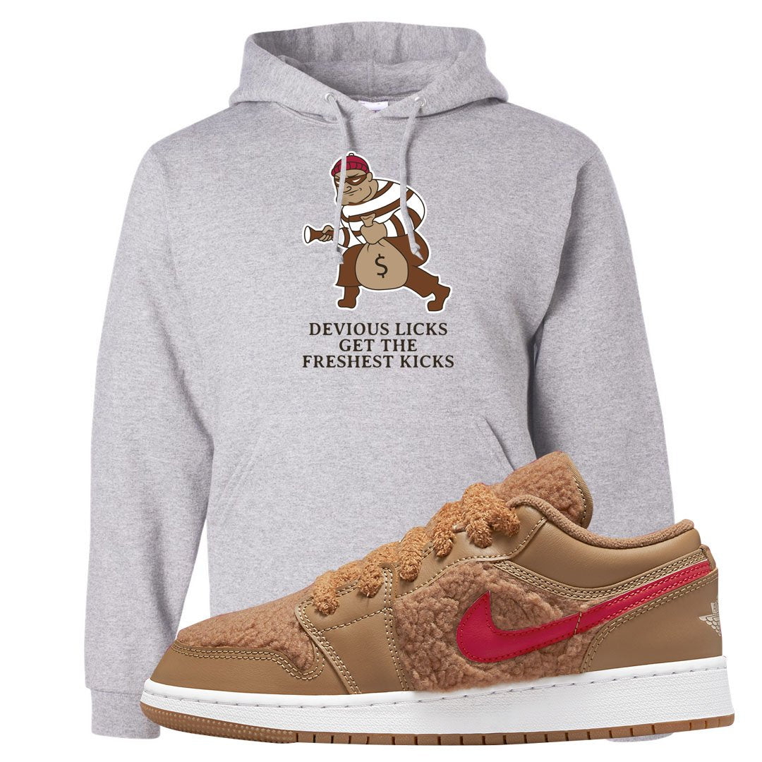 Teddy Bear Low 1s Hoodie | Devious Licks, Ash