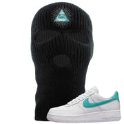 Washed Teal Low 1s Ski Mask | All Seeing Eye, Black