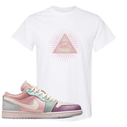 Air Jordan 1 Low Pastel T Shirt | All Seeing Eye, White