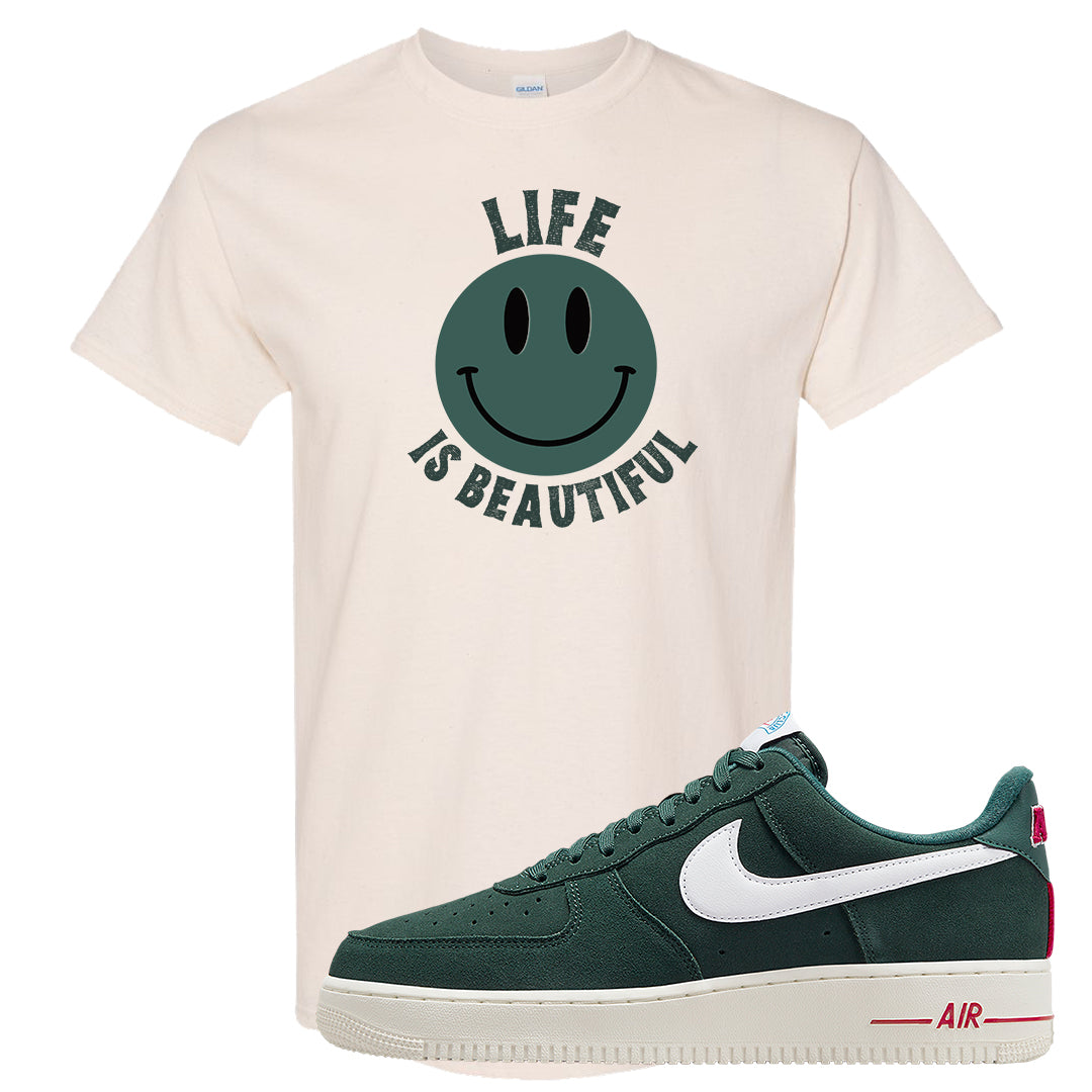 Athletic Club Low AF1s T Shirt | Smile Life Is Beautiful, Natural